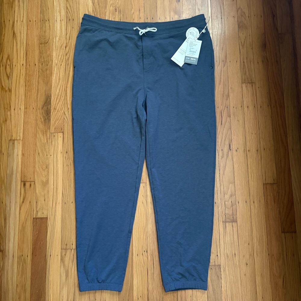 Men's Vuori Austin sweatpants Azure Heather Blue Drawstring Jogger Pants